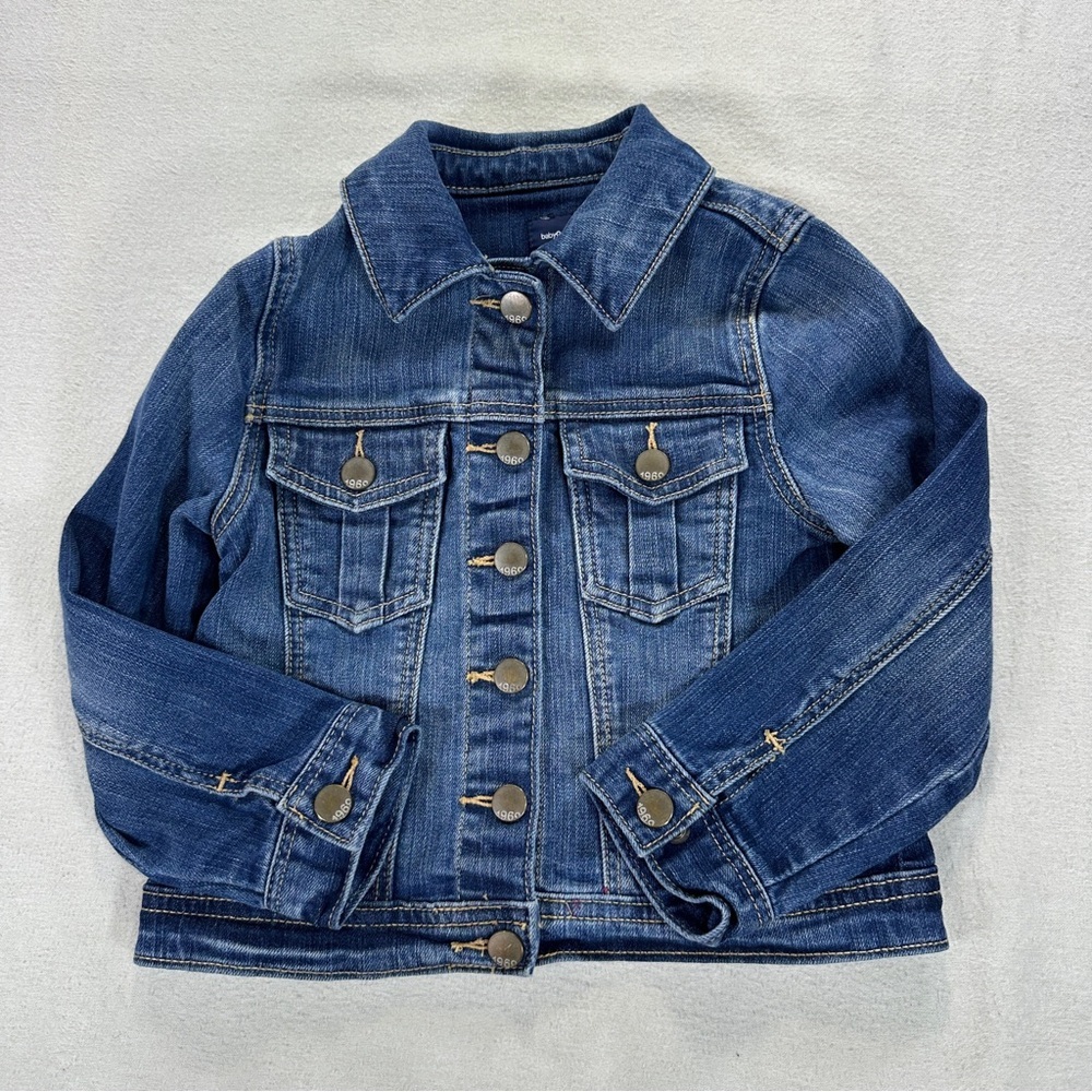 Baby Gap Blue Denim Jacket with Button Details Sz 4T